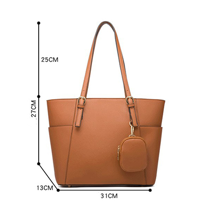 PVC Faux Leather Handbags for Women, Artificial Leather Ladies Top